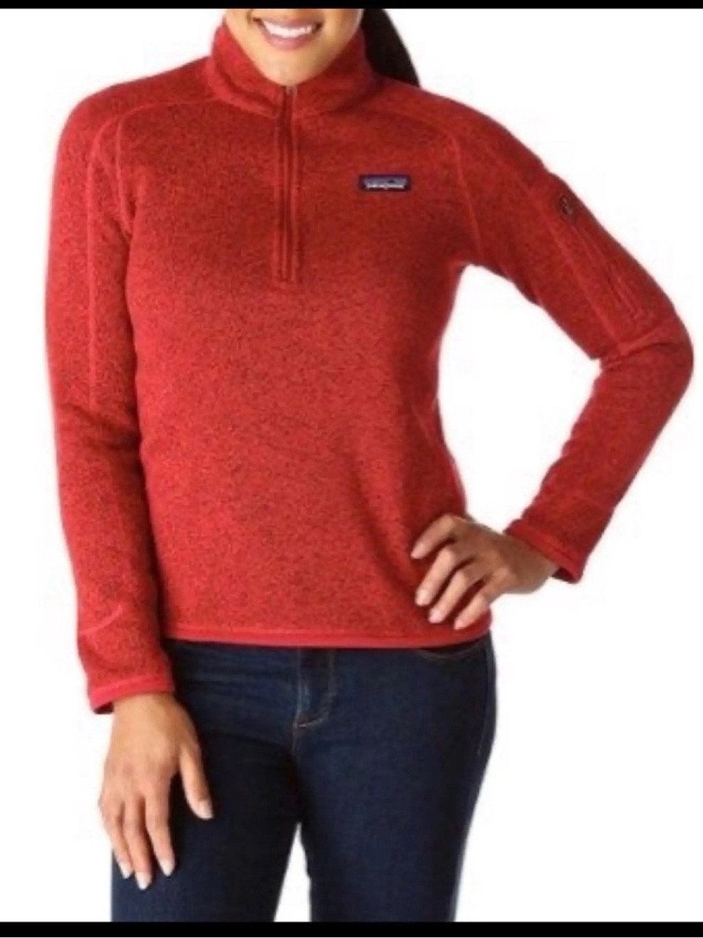 Patagonia Women's Better Sweater 1/4 Zip
Fleece - Size Small - maraschino/red
